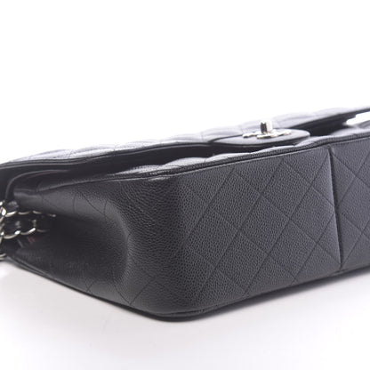 Chanel Caviar Quilted Jumbo Double Flap Black 8 of 11
