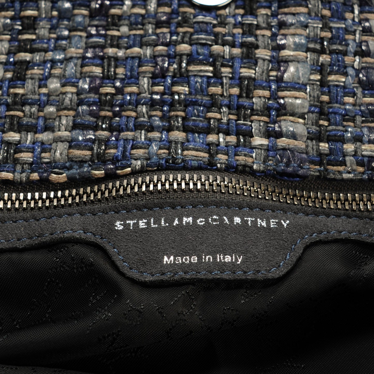 Metallic Woven Boucle Falabella Blue