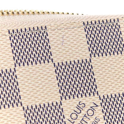 Louis Vuitton Damier Azur Clemence Wallet Rose Ballerine 9 of 16