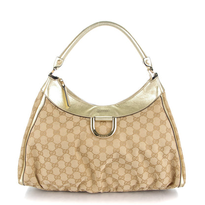 Gucci Monogram Large D Gold Hobo Gold 1 of 7