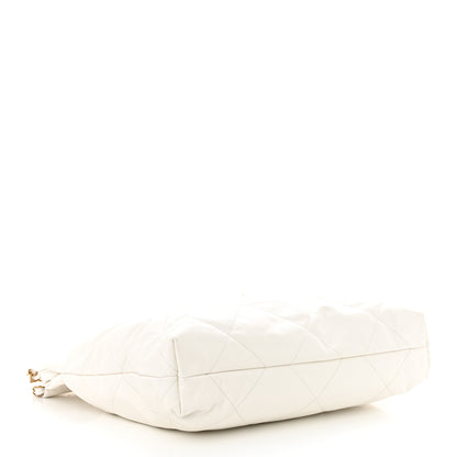 Chanel Shiny Calfskin Quilted Chanel 22 White 5 of 11