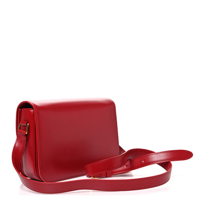 Celine Shiny Calfskin Medium Triomphe Red Red 3 of 11