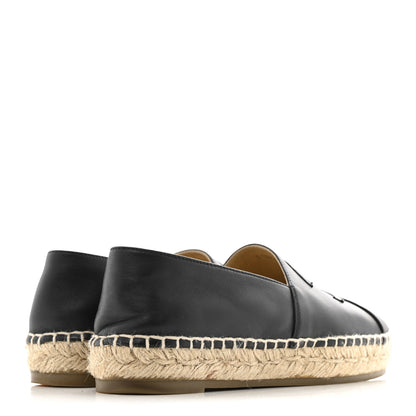 Chanel Lambskin CC Espadrilles 36 Black 5 of 10