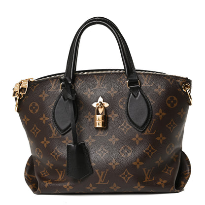 Louis Vuitton Monogram Flower Zipped Tote PM Black 1 of 11