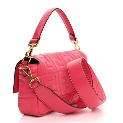 Fendi Nappa FF 1974 Embossed Baguette Lampone 3 of 8