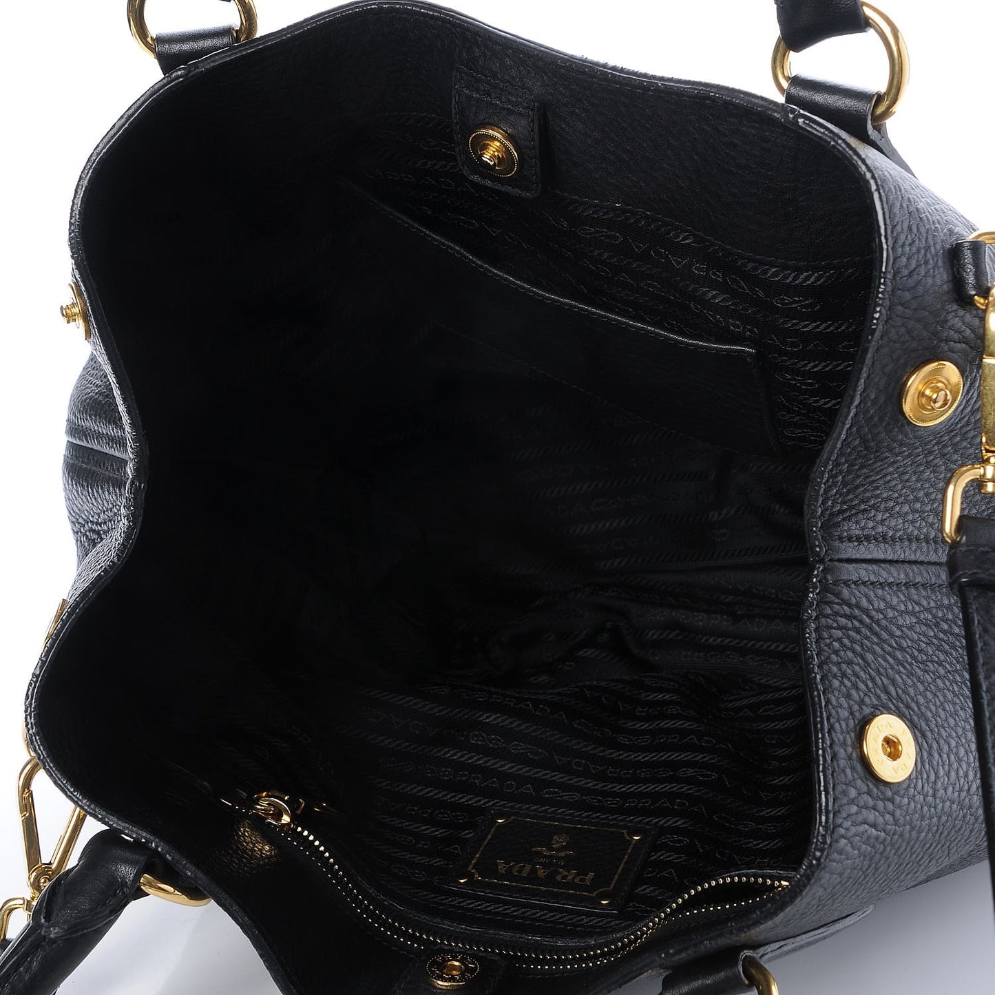 Vitello Daino Tote Nero Black