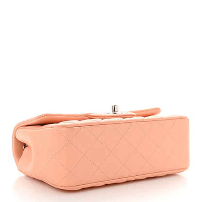 Chanel Lambskin Quilted Mini Rectangular Flap Light Pink 4 of 10