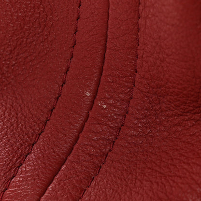 Delvaux Grained Calfskin Le Pin Tote Red 12 of 16