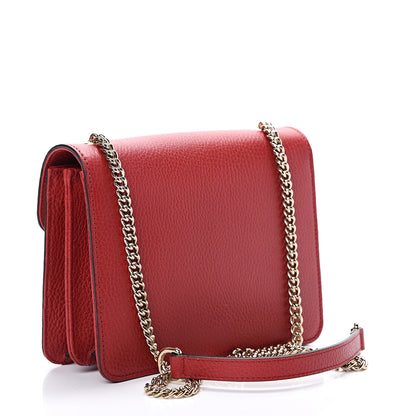 Gucci Dollar Calfskin Small Interlocking G Shoulder Bag Red 2 of 10