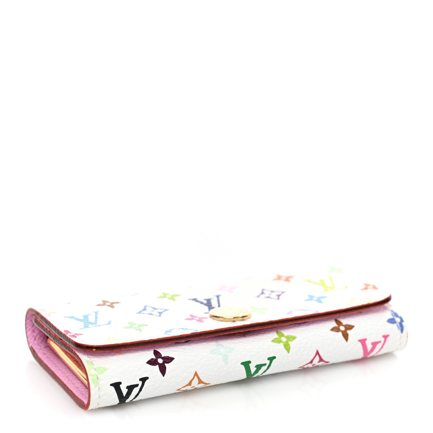Louis Vuitton Monogram Multicolor Multicles 4 Key Holder White Litchi 4 of 7