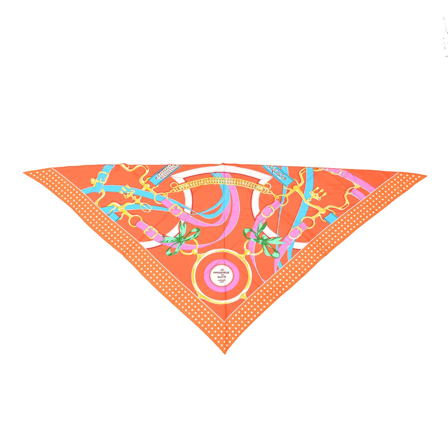 Silk La Promenade du Matin Triangle Scarf
