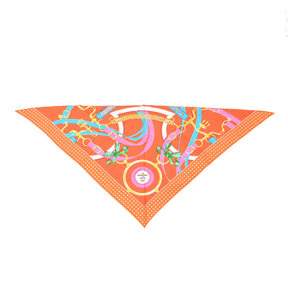 Hermes Silk La Promenade du Matin Triangle Scarf 1 of 7