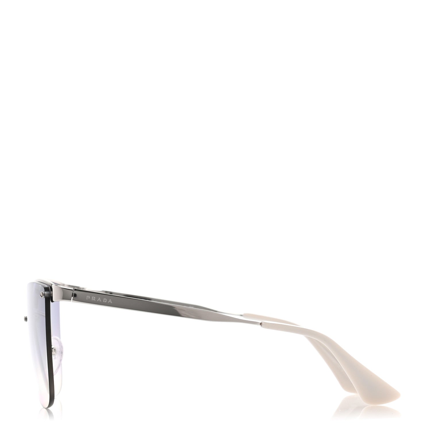 Prada Cat Eye Sunglasses SPR 68T Silver 4 of 8