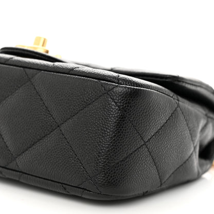 Chanel Caviar Quilted Mini Sweetheart Flap Black 10 of 11