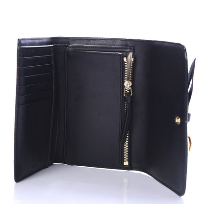 Chloe Grained Calfskin Alphabet Compact Wallet Black 5 of 9
