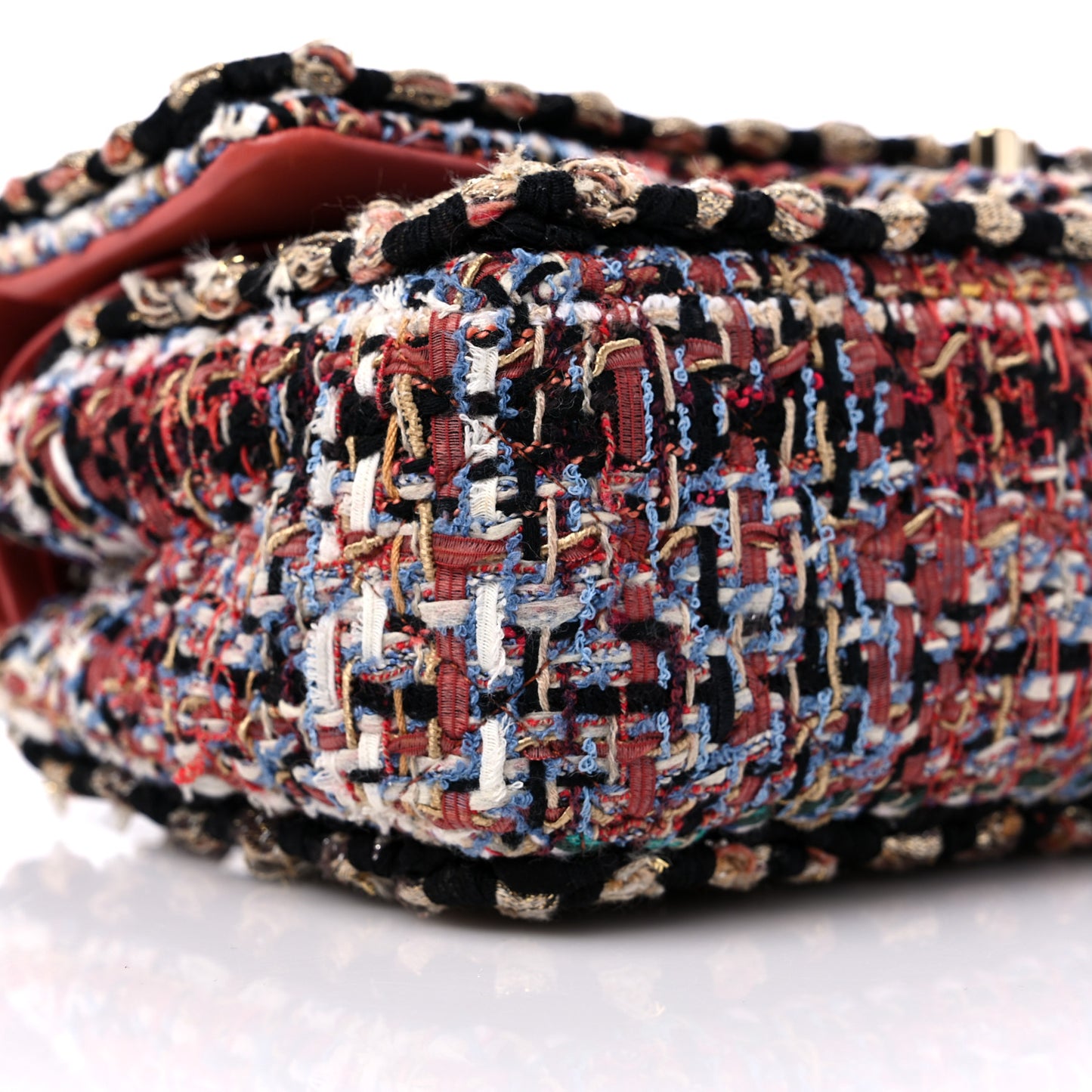 Tweed Quilted Rectangular Flap Multi