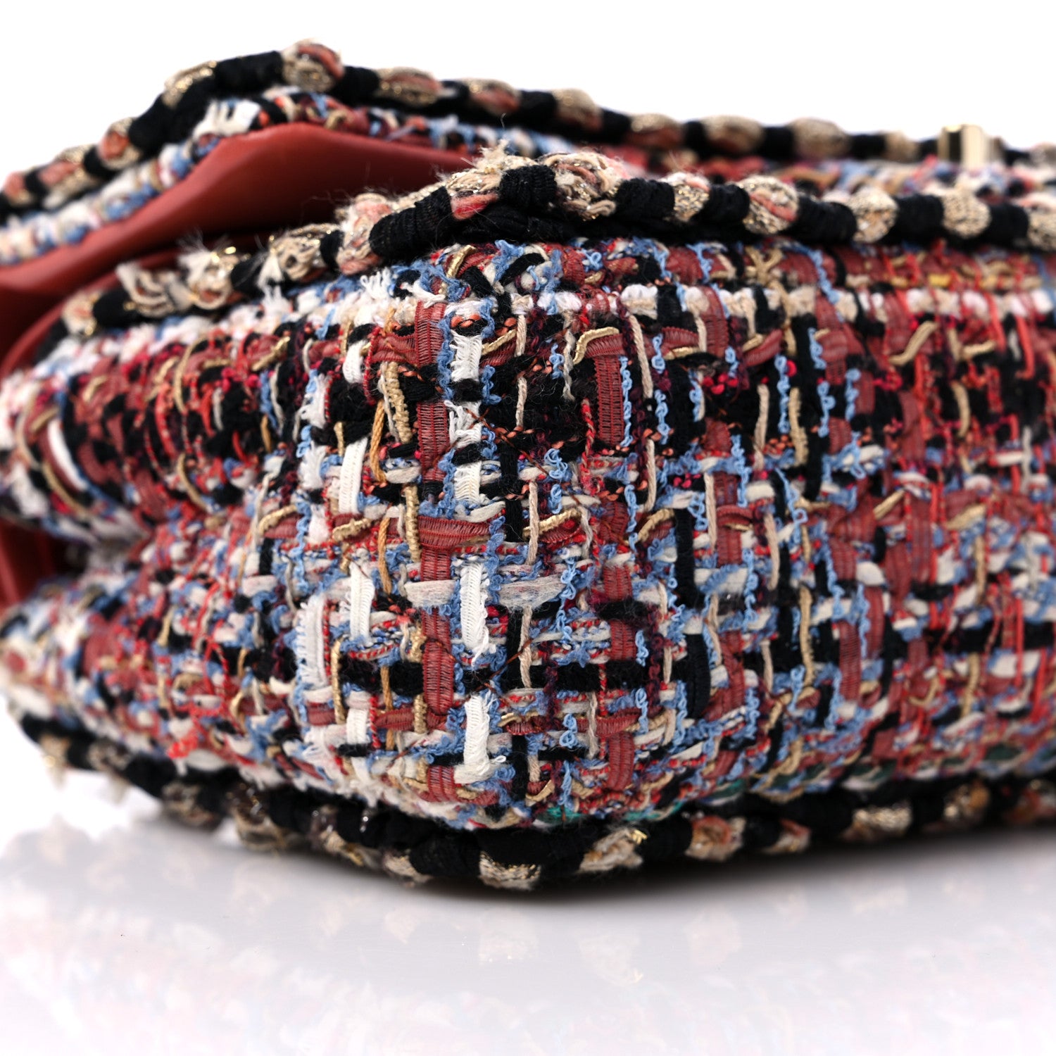 Chanel Tweed Quilted Rectangular Flap Multi 8 of 11