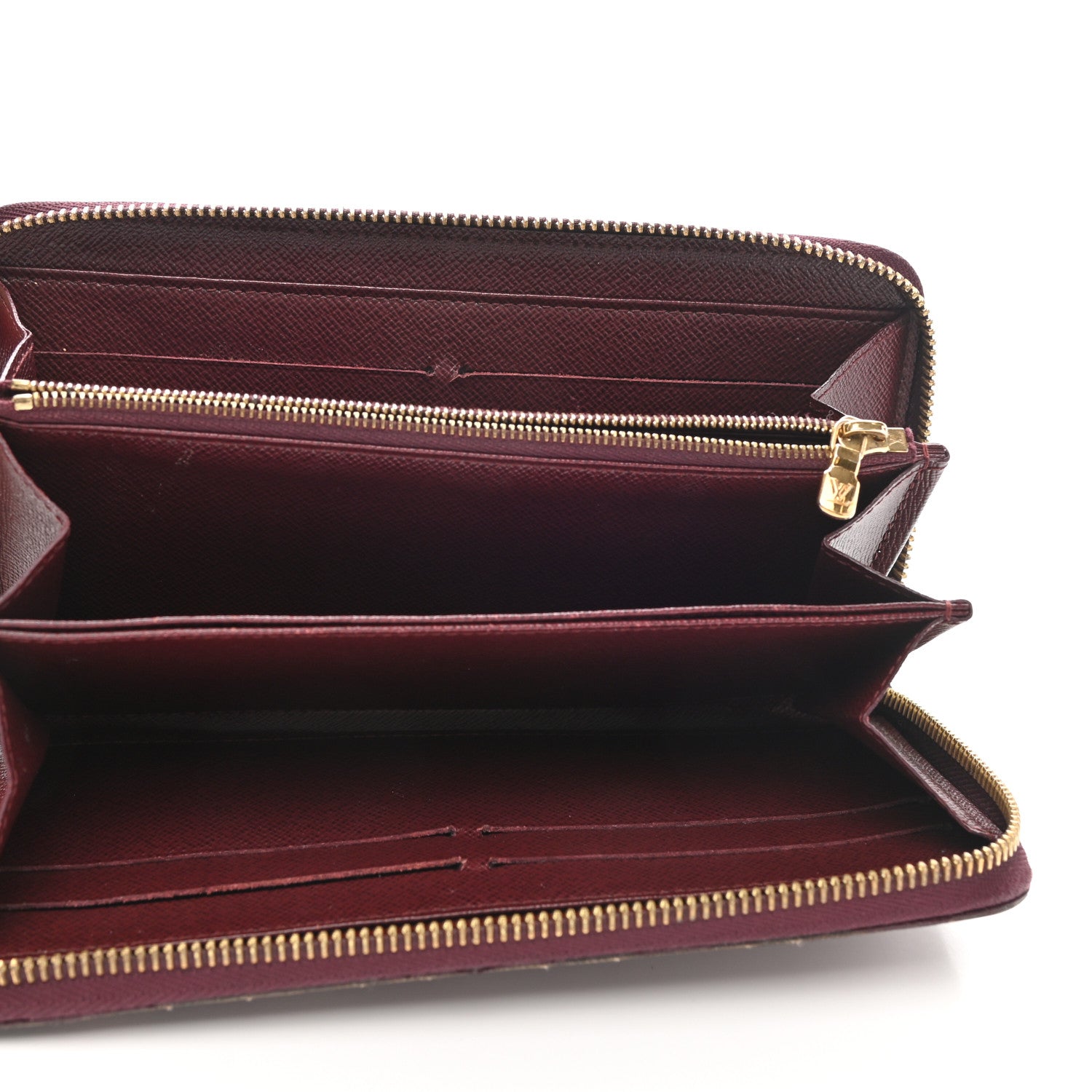 Louis Vuitton Damier Paillettes Zippy Wallet Red 5 of 9