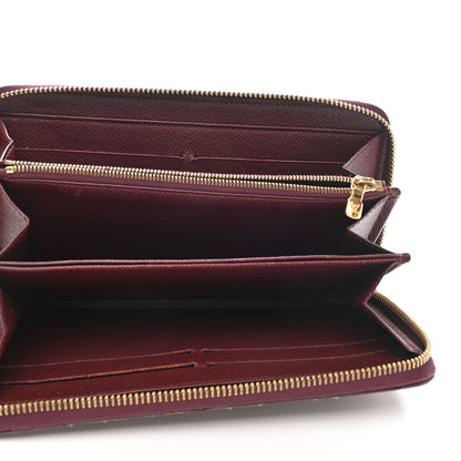 Louis Vuitton Damier Paillettes Zippy Wallet Red 5 of 9