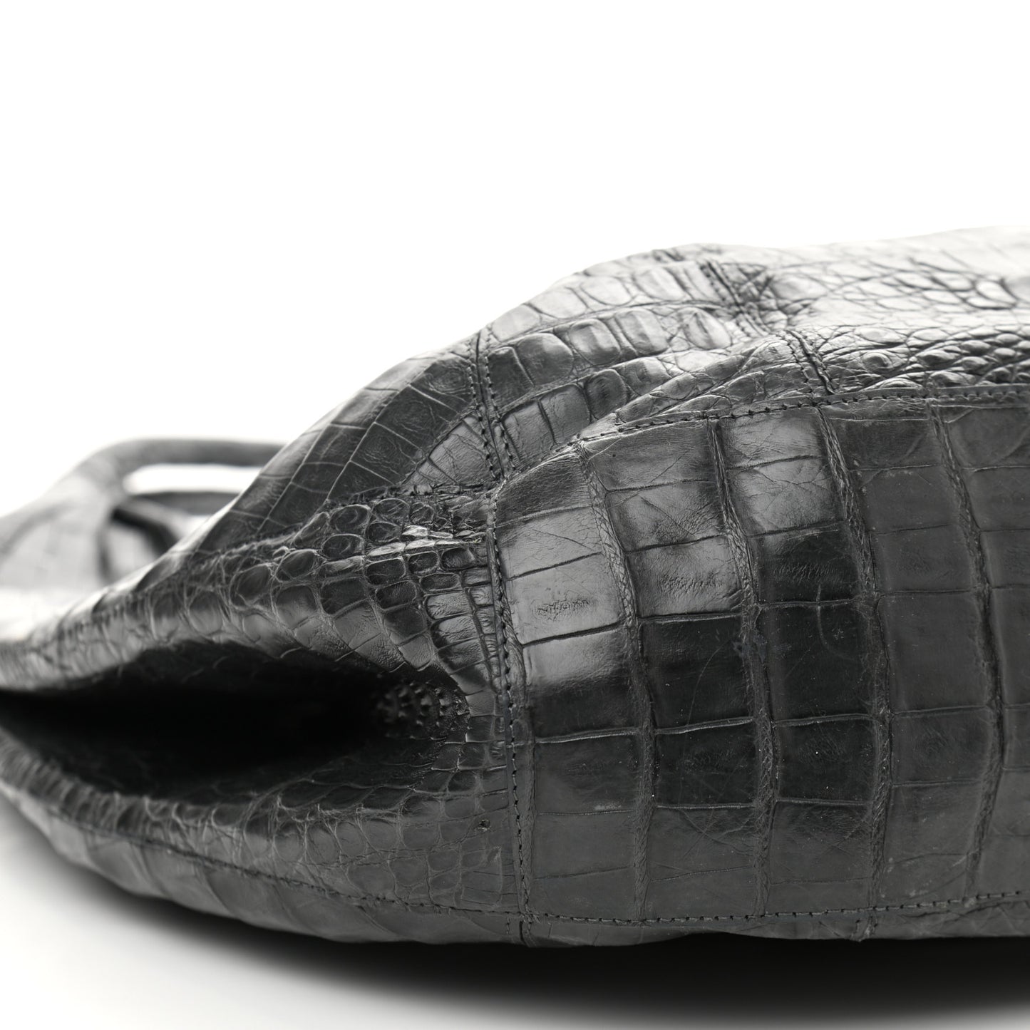 Crocodile Hobo Black