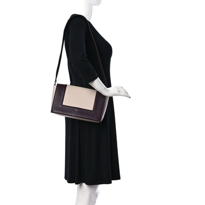 Celine Shiny Smooth Calfskin Medium Frame Shoulder Bag Velvet Desert 2 of 10