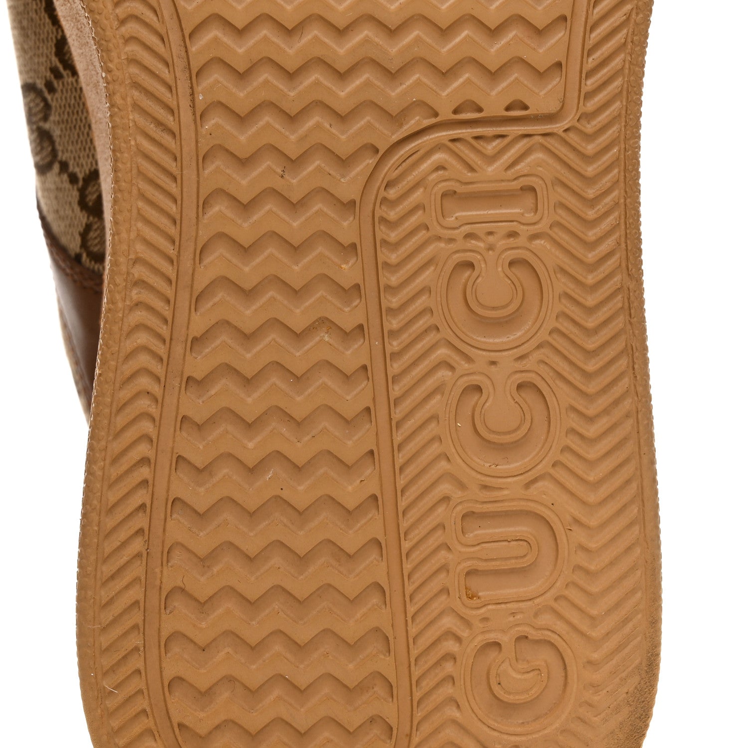 Gucci Calfskin GG Monogram Womens Platform 55mm Sneakers 39 Hezelnut Beige Ebony Mystic White 7 of 11