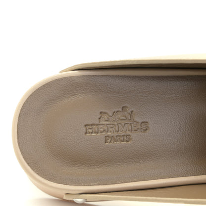 Hermes Calfskin Calya Mules 37 Hetre 11 of 12