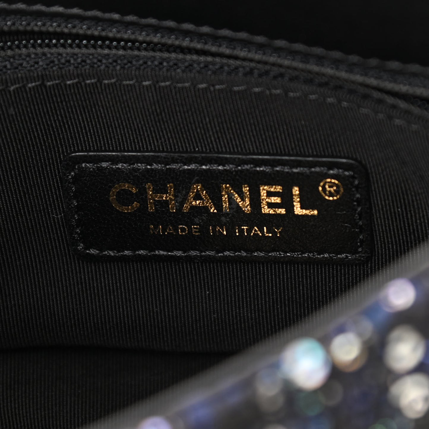 Tweed Mini Pearl Handle Flap Black Ecru