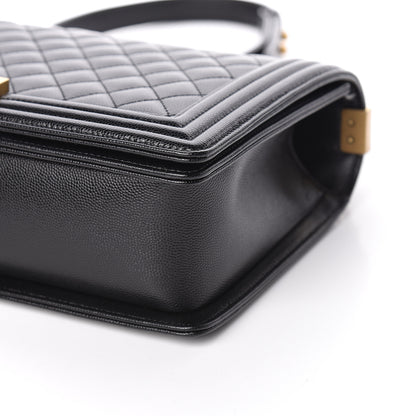 Chanel Caviar Quilted New Medium Boy Flap Black 6 of 11