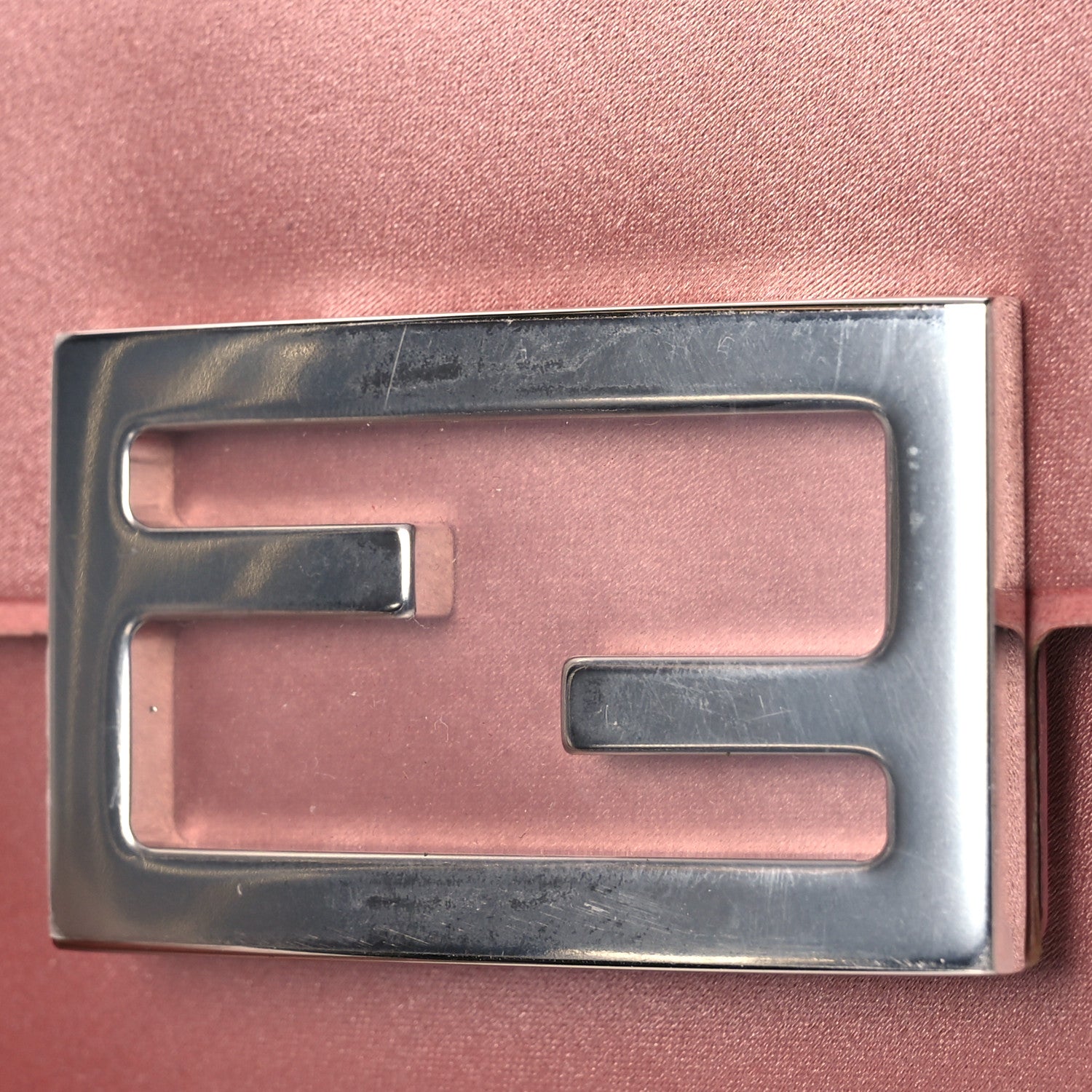 Fendi Silk Satin Phone Baguette Blush 12 of 16