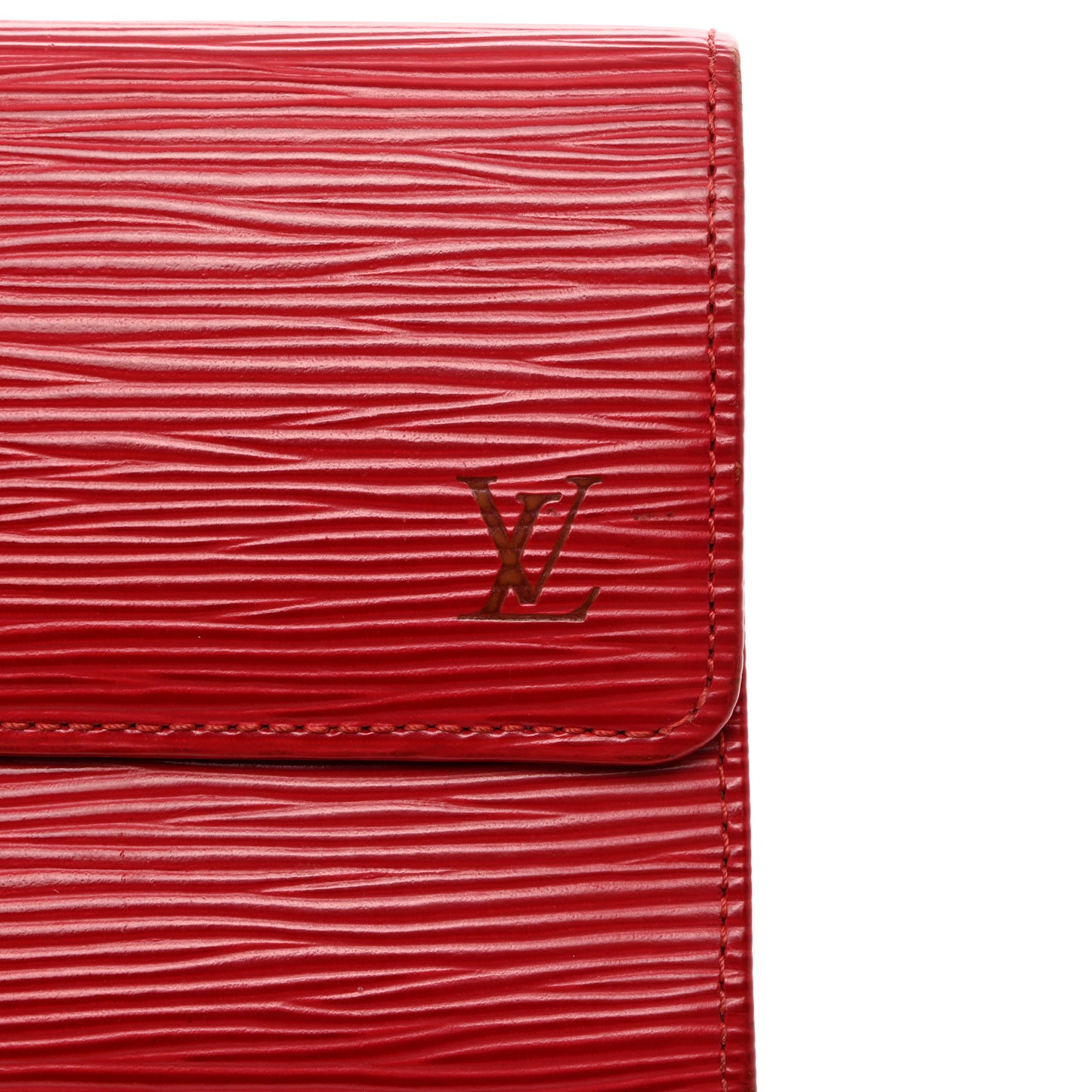 Epi Porte Tresor International Wallet Castillan Red