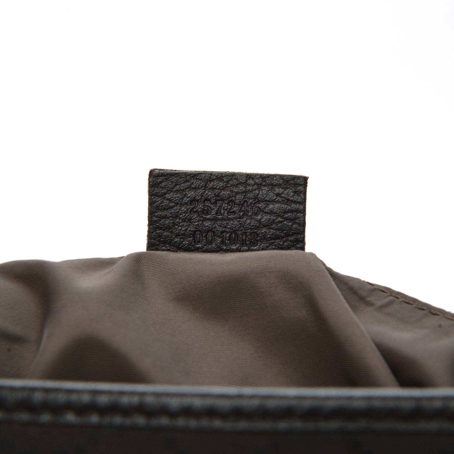Nylon Monogram Flat Messenger Bag Brown
