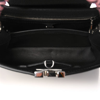 Louis Vuitton Taurillon Braided Capucines BB Black 4 of 9