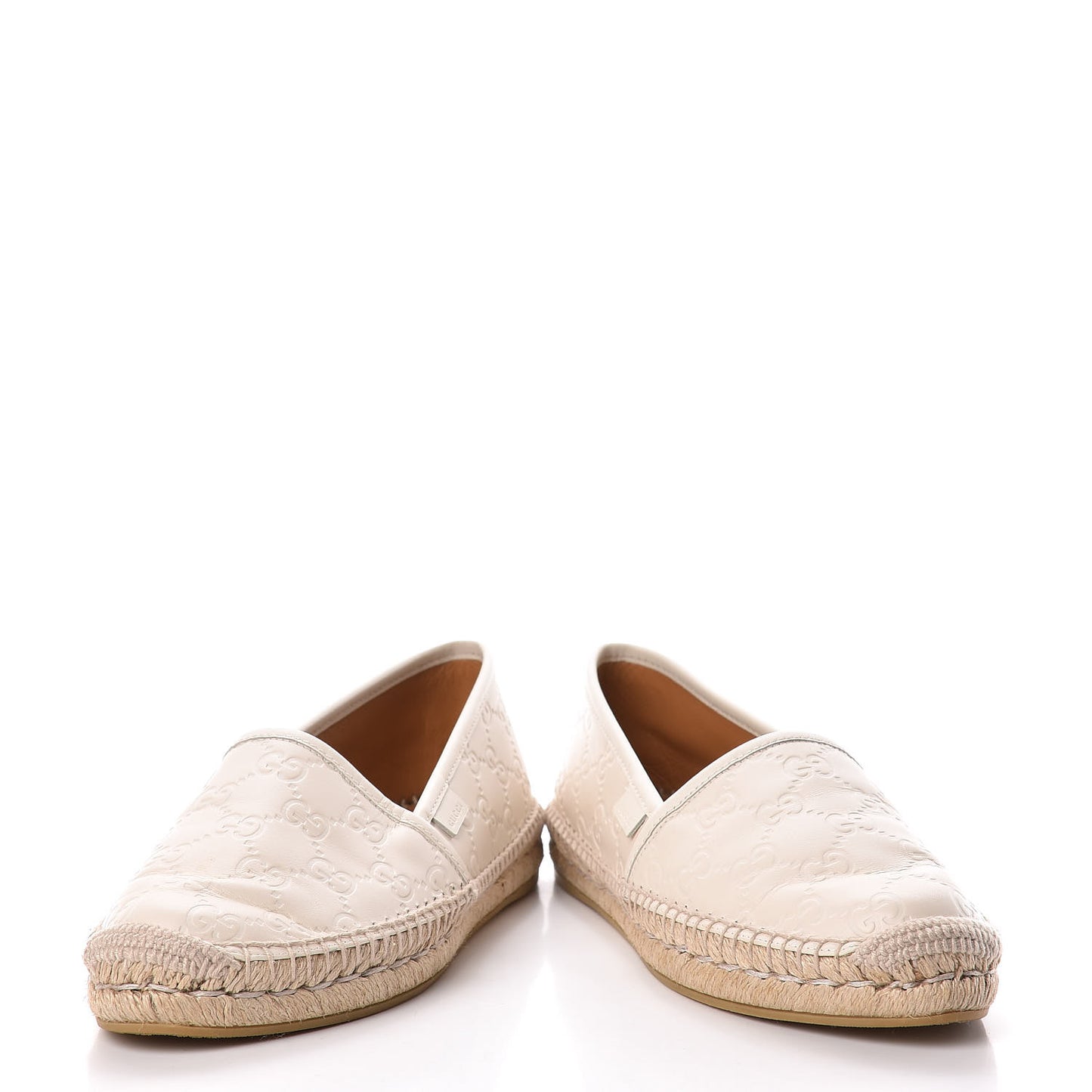 Guccissima Signature Espadrilles 38 Mystic White