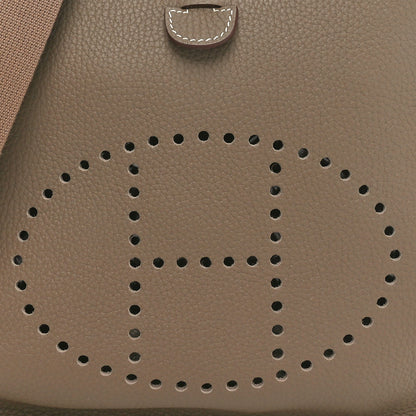 Hermes Taurillon Clemence Evelyne III PM Etoupe 8 of 10