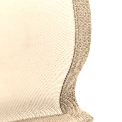 Saint Laurent Linen Calfskin Small Rive Gauche Tote Greggio Natural 10 of 10