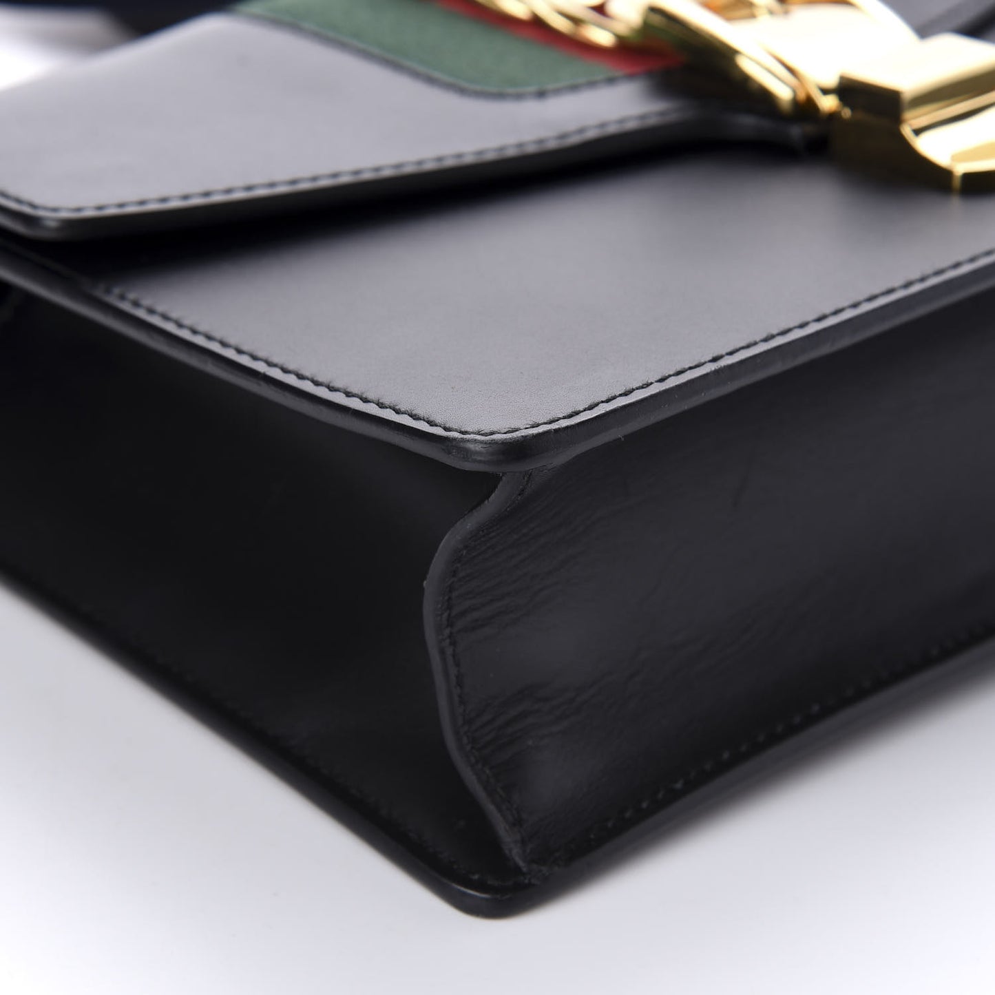 Calfskin Small Sylvie Shoulder Bag Black