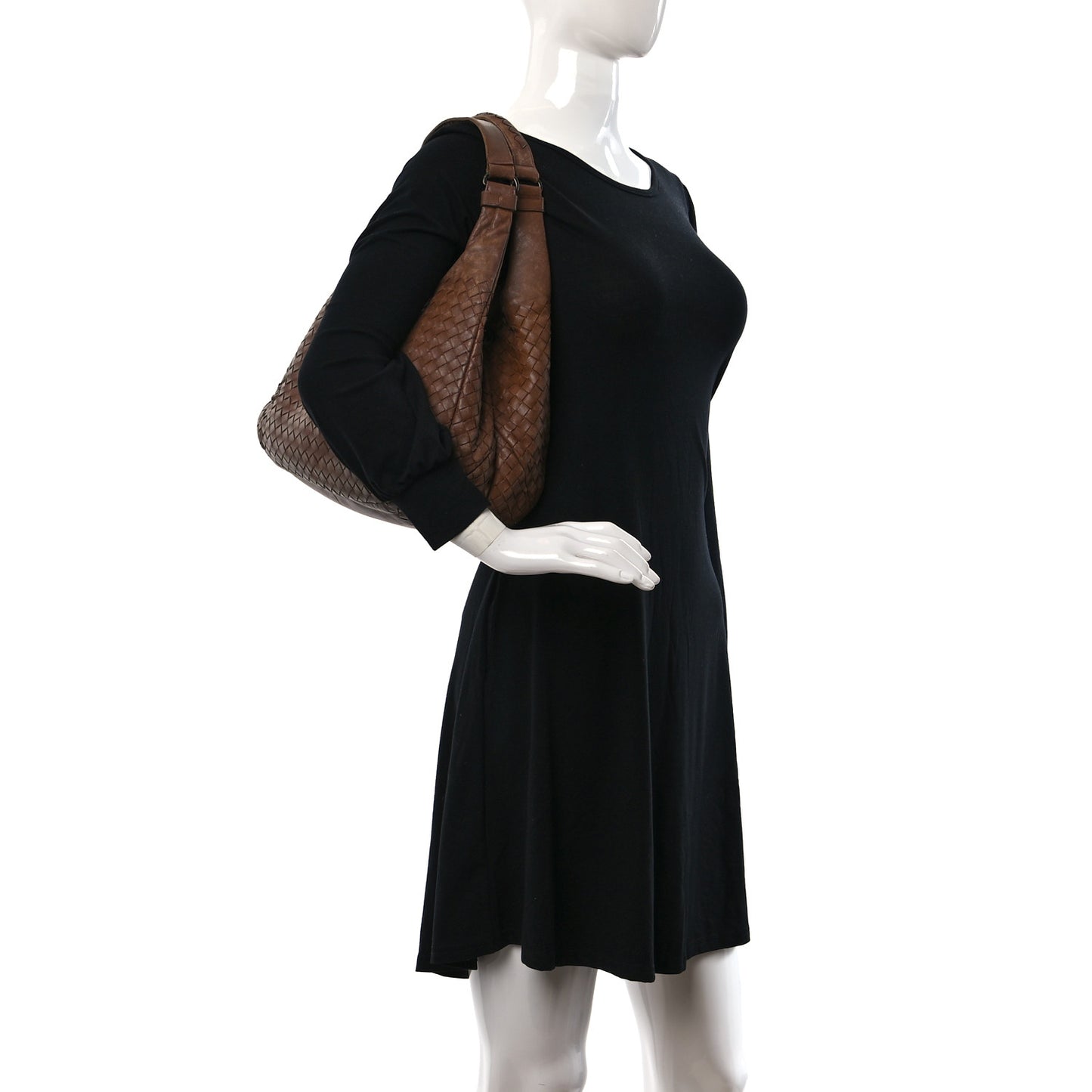 Nappa Intrecciato Medium Campana Hobo Chene