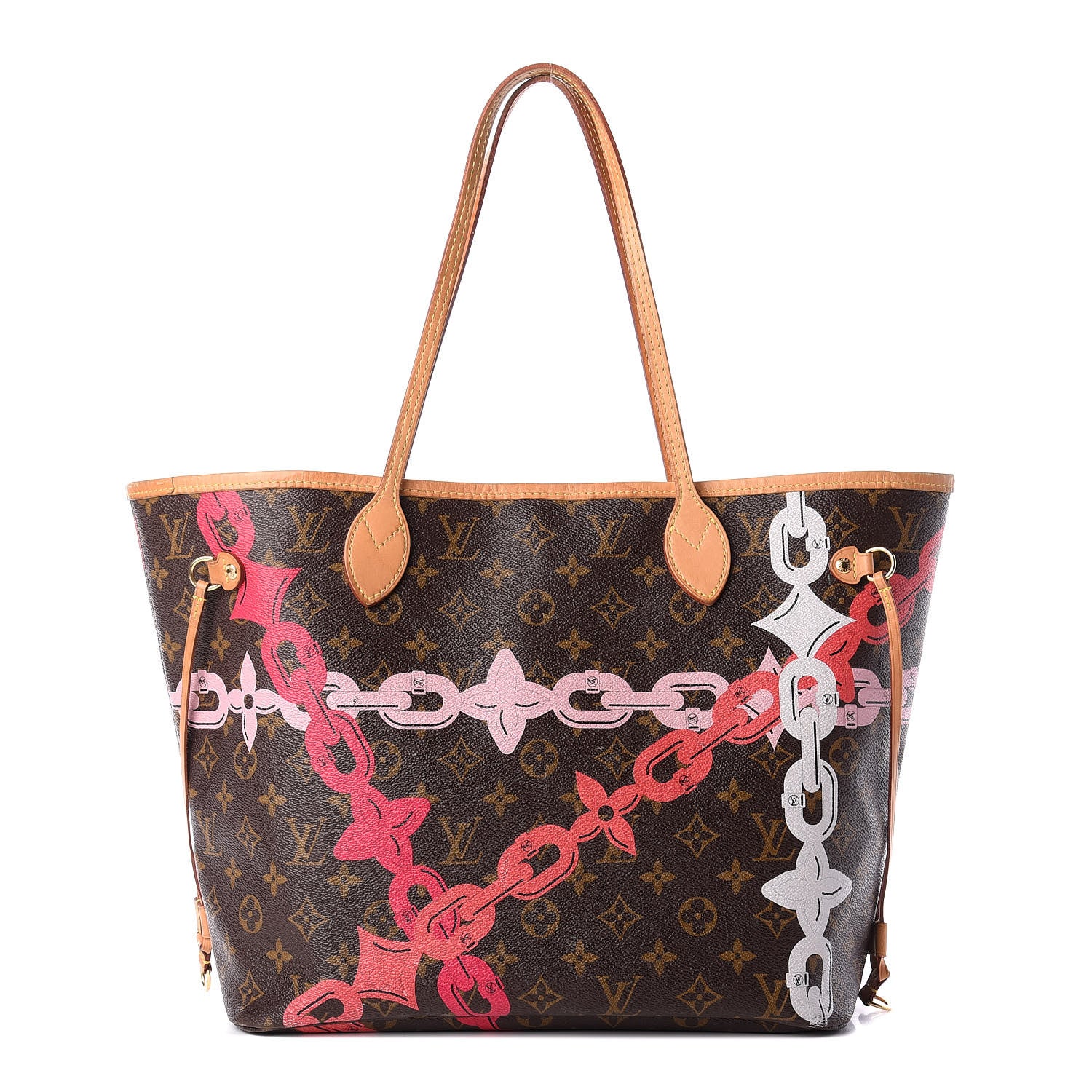 Louis Vuitton Monogram Bay Neverfull MM Rose Ballerine Poppy 1 of 16
