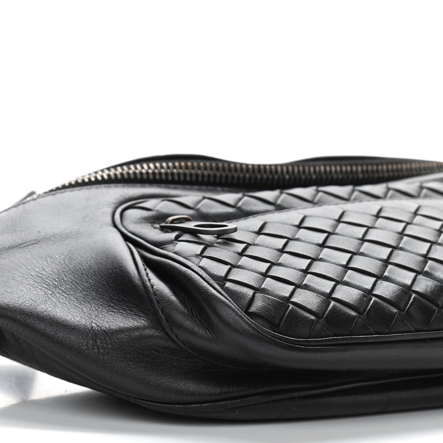 Nappa Intrecciato Belt Bag Black