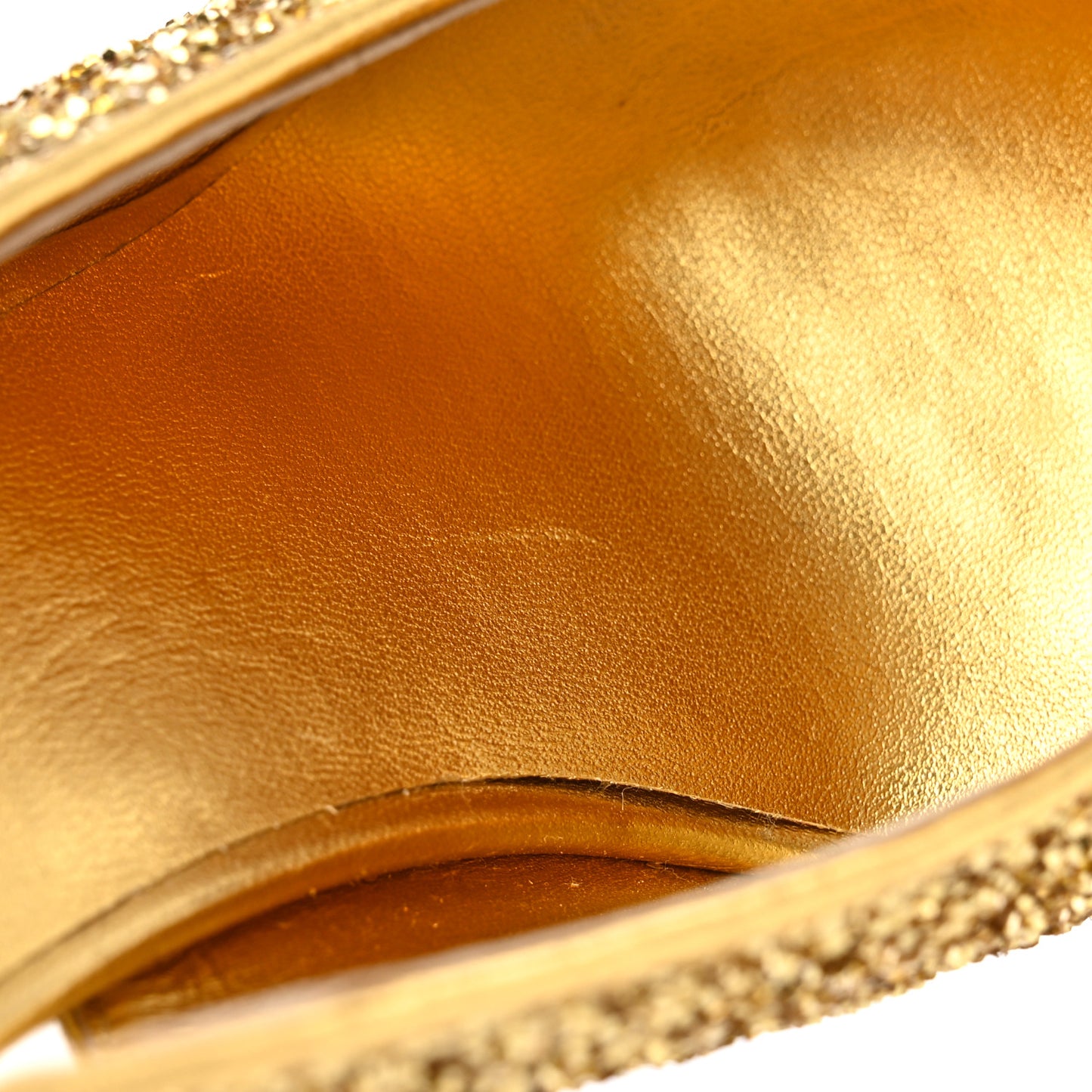 Glitter Grosgrain Cap Toe CC Slingback Pumps 39.5 Gold Black