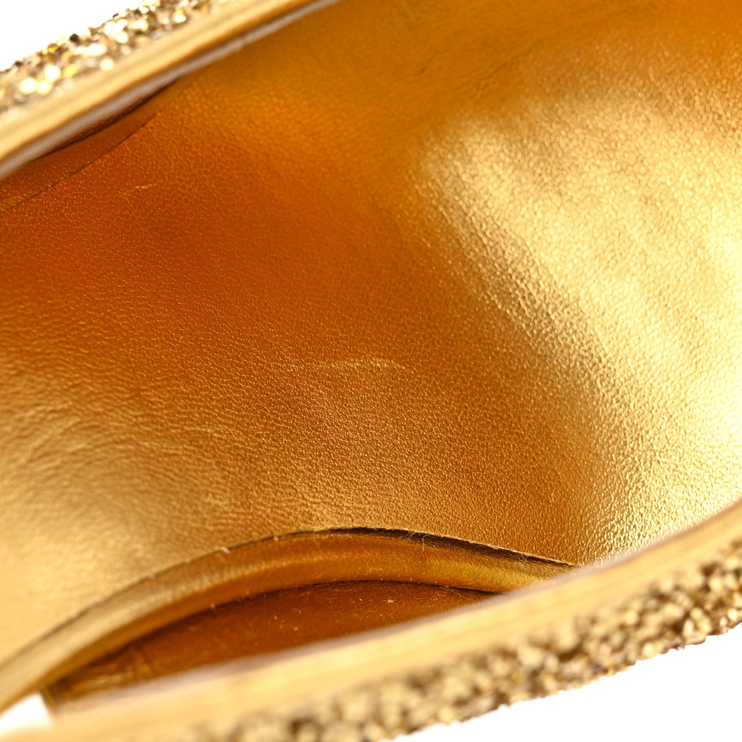 Chanel Glitter Grosgrain Cap Toe CC Slingback Pumps 39.5 Gold Black 16 of 17