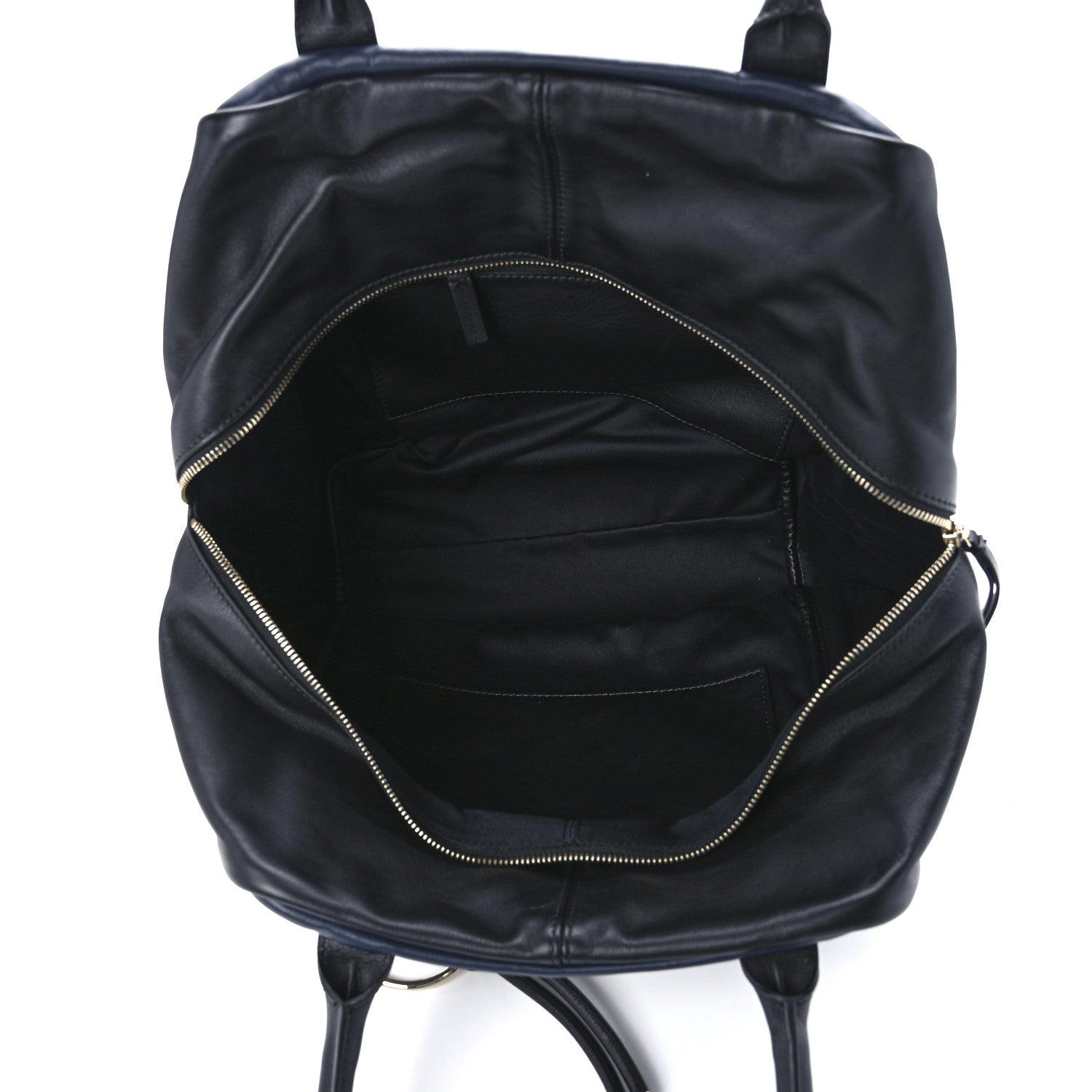 Versace Calfskin Day Dreamer Satchel Black Navy 10 of 14