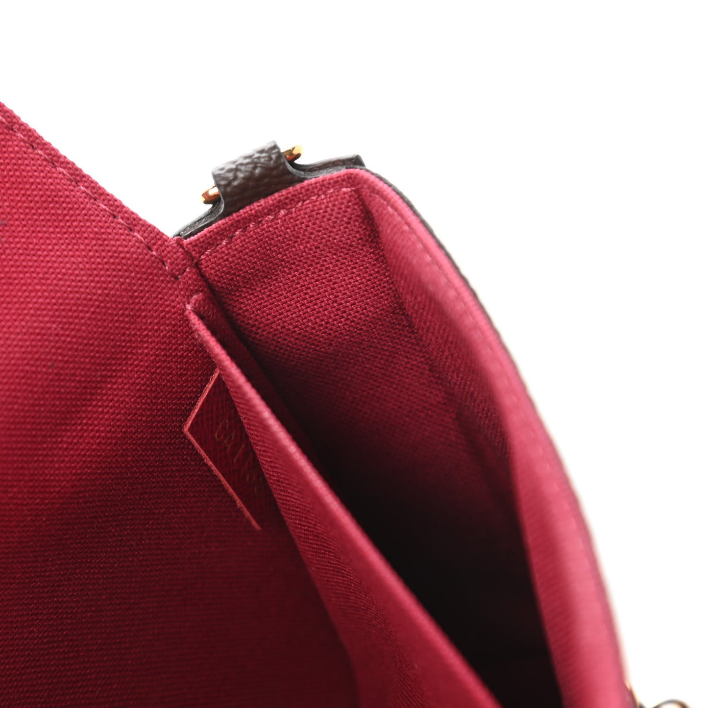Monogram Pochette Felicie Chain Wallet Fuchsia