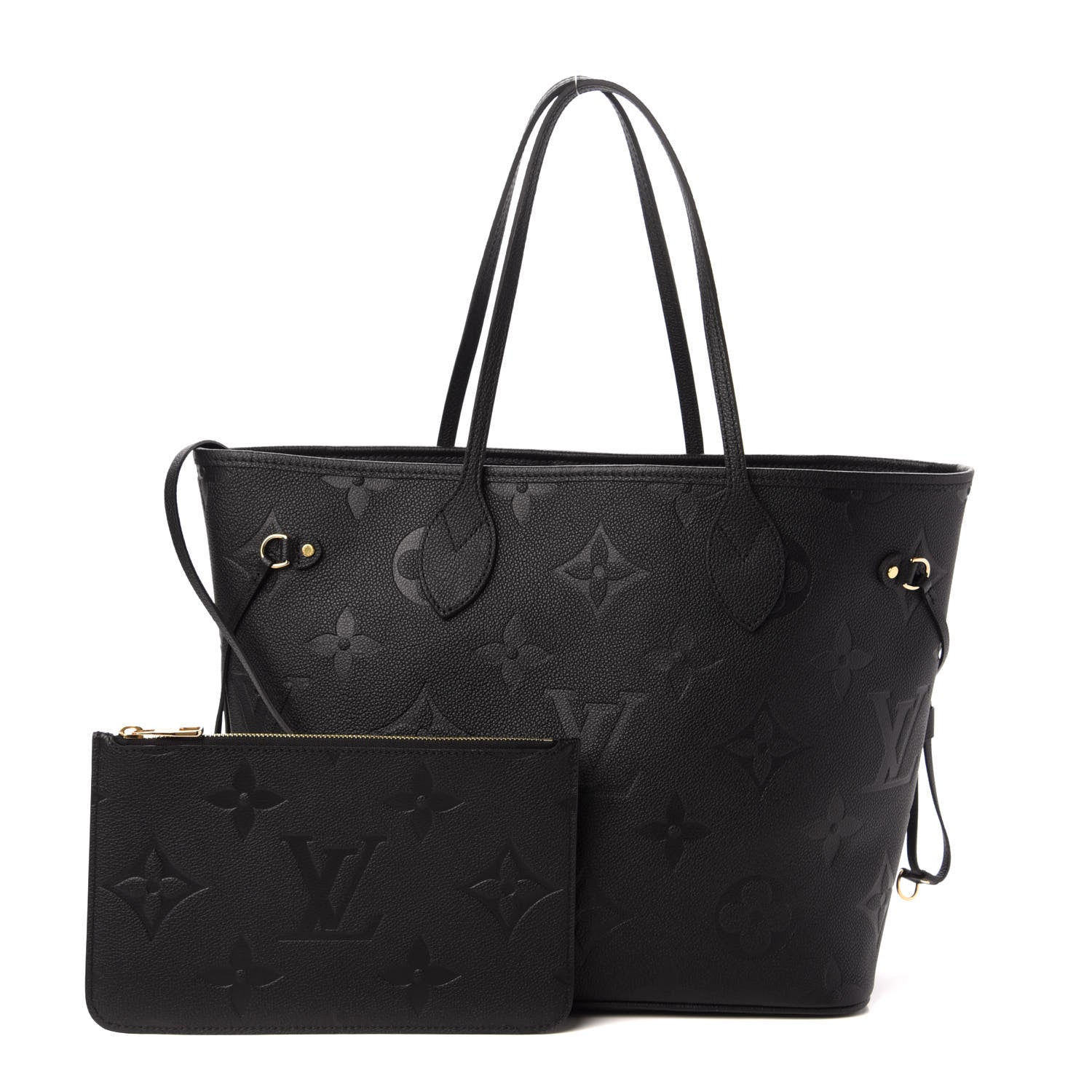 Louis Vuitton Empreinte Monogram Giant Neverfull MM Black 1 of 8