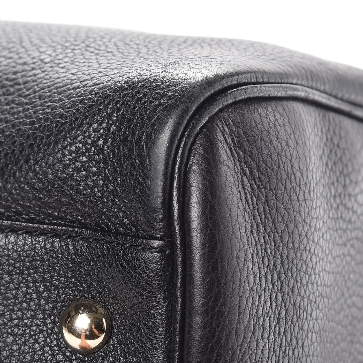 Gucci Calfskin Bamboo Medium Shopper Boston Black 11 of 11