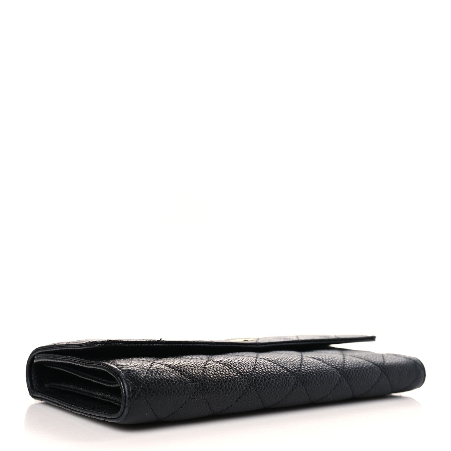Chanel Caviar Quilted Large Flap Wallet Black 4 of 8