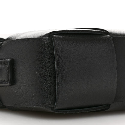 Bottega Veneta Lambskin Maxi Intreccio Cassette Phone Pouch Crossbody Bag Black 8 of 9