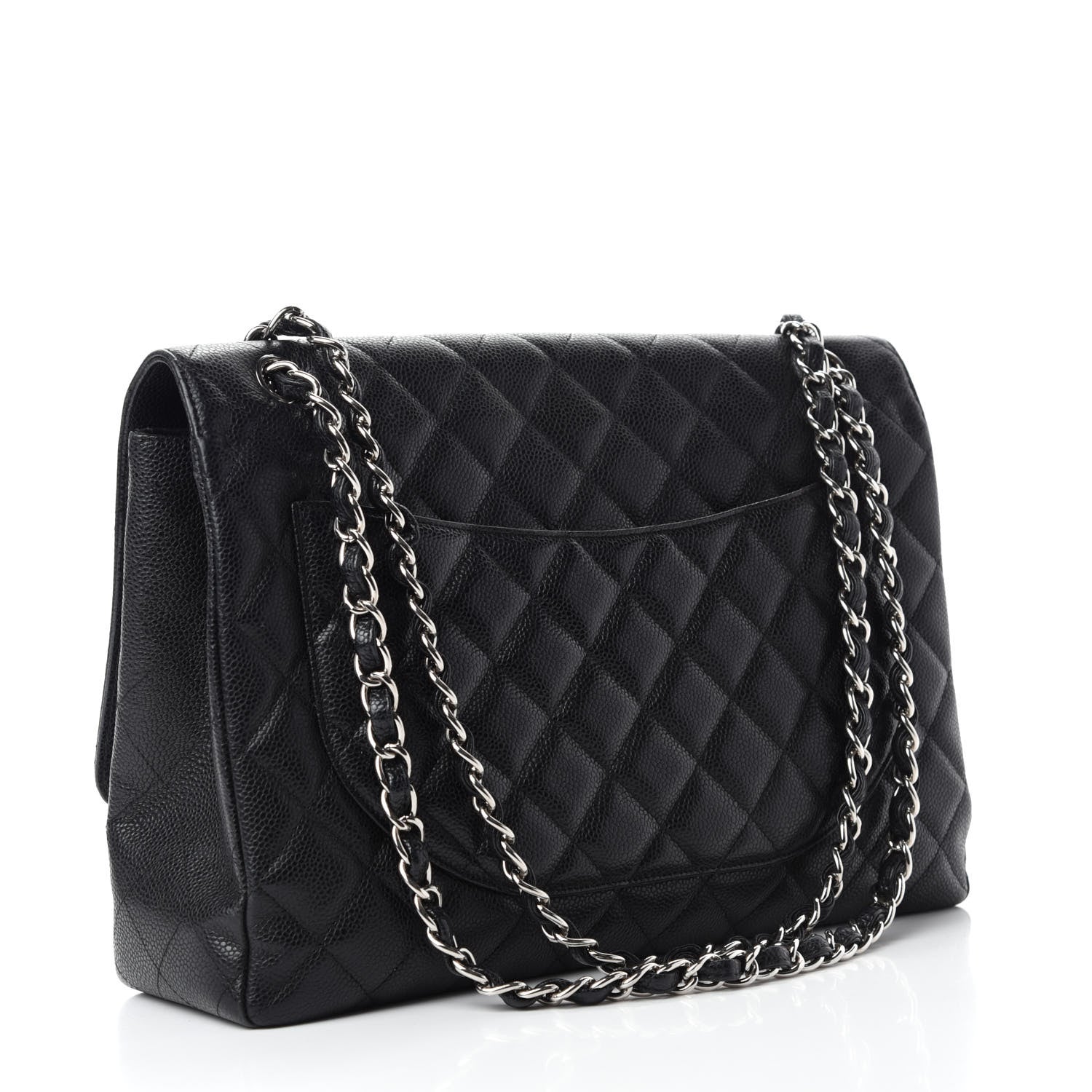 Chanel Caviar Quilted Maxi Single Flap Black 4 of 13