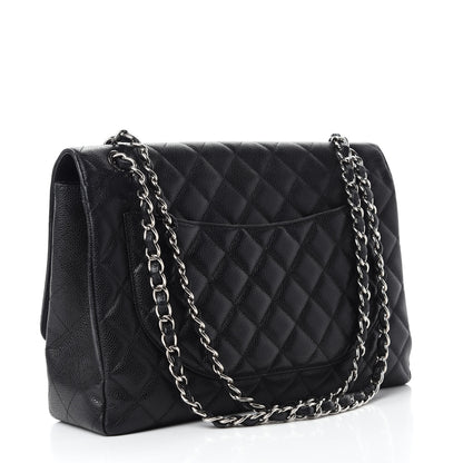Chanel Caviar Quilted Maxi Single Flap Black 4 of 13